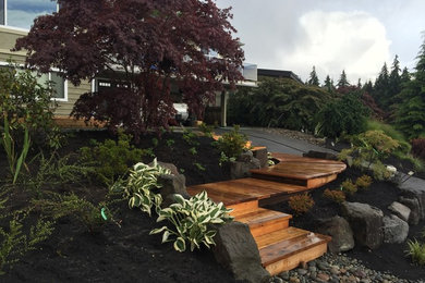 Inspiration for a contemporary home design remodel in Vancouver