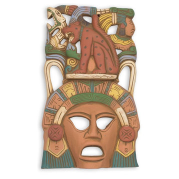 Maya Lord Jaguar Ceramic Mask