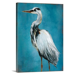 Beach Wall Art, Florida Heron Landscape Print