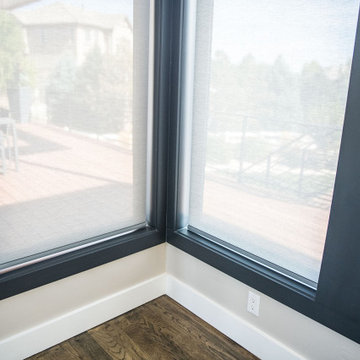 Roller Shades, Cornices and Drapery