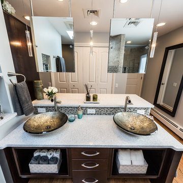 Modern Espresso Master Bathroom