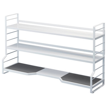 Countertop Shelves, Steel, Holds 38.5 lbs, White