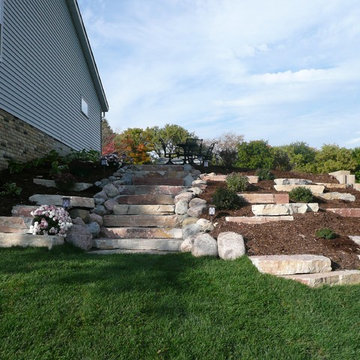 Novotny Landscaping LLC Wall/Steps Construction