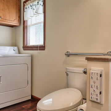 Accessible Bathroom - Comfort Height Toilet and Grab Bar