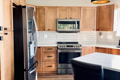 Minimalist kitchen photo in Vancouver