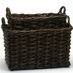 Wicker Baskets - Rectangular Krabu Log    Wicker Basket - Storage And Organization