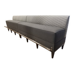 Bar Height Aqua Banquette - Dining Benches