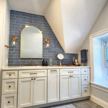 Dark Dysfunctional Closet Turned Spa-Like Oasis