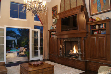 Inspiration for a timeless family room remodel in Austin