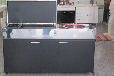 Barbecue Steel with sink