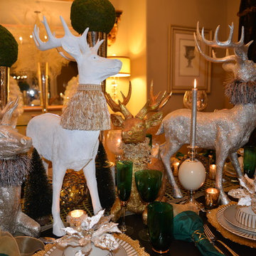 MY 2014 CHRISTMAS TREE, REINDEER & TABLE SETTINGS