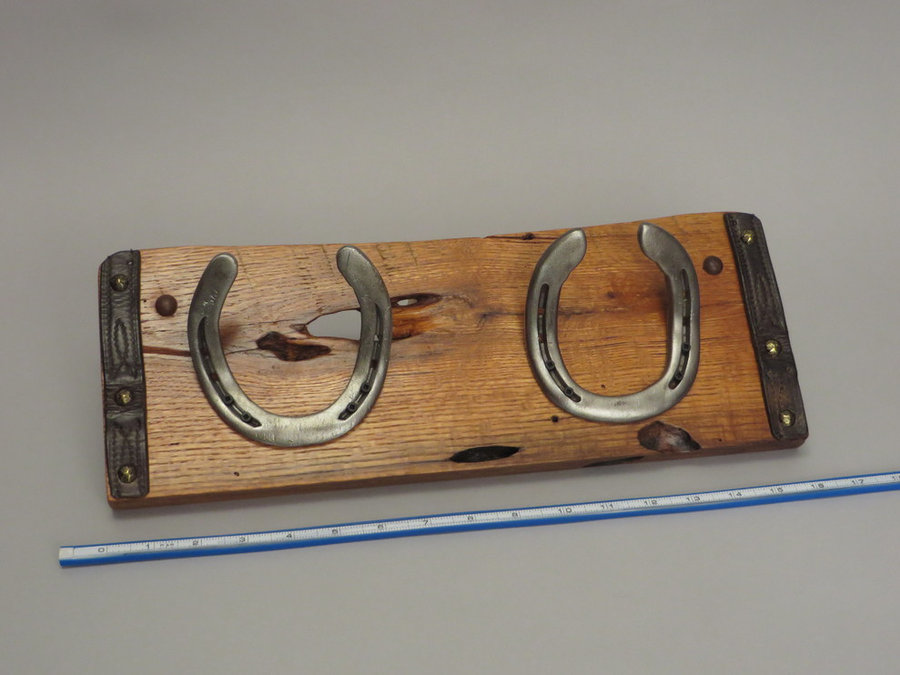 #R15087 Reclaimed Lumber, Horse Shoes, Tack Leather