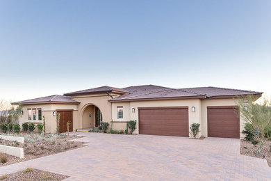 Inspiration for a contemporary exterior home remodel in Las Vegas
