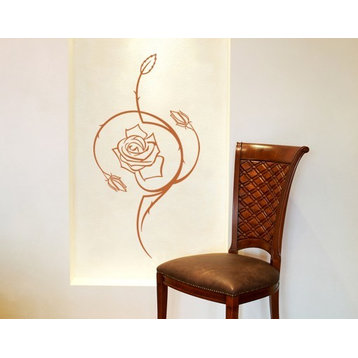 Rose Thorn Wall Decal, Pink, 47"x91"