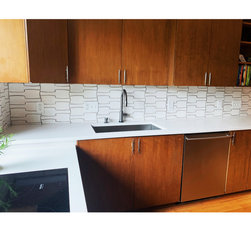 MidCentury Modern Kitchen Backsplash Update - Wall And Floor Tile
