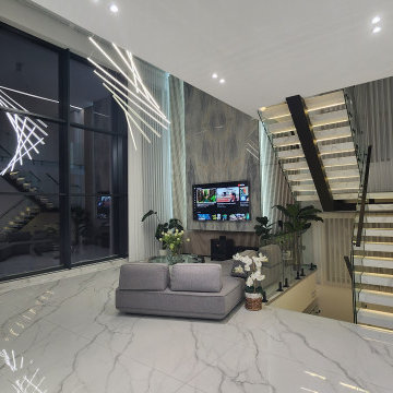 Curtains for Tall Staircase Windows – Floor-to-Ceiling Solution