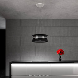 24&Prime; Arena Black Island Range Hood - Range Hoods And Vents