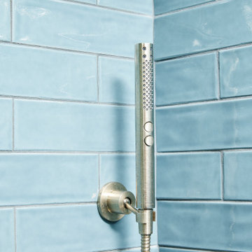 Fresh & Funky Double Bathroom Remodel