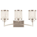 Livex Lighting - Livex Lighting 50563-91 Grammercy - Three Light Bath Vanity - Grammercy Three Ligh Brushed Nickel Clear *UL Approved: YES Energy Star Qualified: n/a ADA Certified: n/a  *Number of Lights: Lamp: 3-*Wattage:60w Candalabra Base bulb(s) *Bulb Included:No *Bulb Type:Candalabra Base *Finish Type:Brushed Nickel