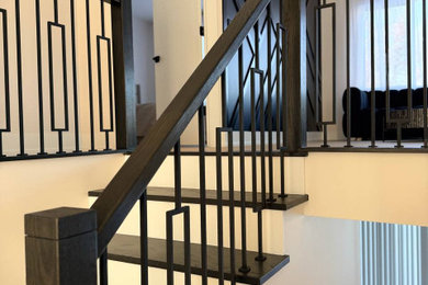 Inspiration for a staircase remodel in Chicago
