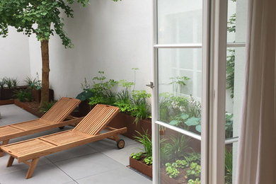 Kleine Moderne Terrasse in Köln