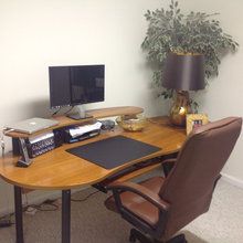Basement home office renovation