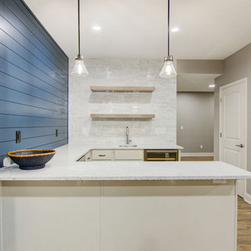 Transitional Basement Finish Liberty, MO