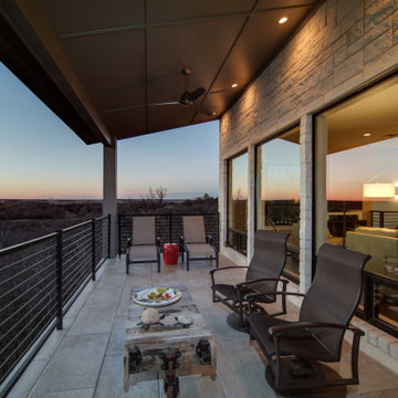 Milgard Black Fiberglass and Aluminum Windows and Doors - TX Lake House
