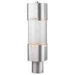 Z-Lite - Z-Lite 562PHBR-BA-LED Lestat - 5" 14W 1 LED Outdoor Post Mount - Turn heads with the sleek and stunning beauty of tLestat 5" 14W 1 LED  Brushed Aluminum Cle *UL: Suitable for wet locations Energy Star Qualified: n/a ADA Certified: n/a  *Number of Lights: Lamp: 1-*Wattage:14w LED bulb(s) *Bulb Included:Yes *Bulb Type:LED *Finish Type:Brushed Aluminum