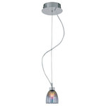 Lite Source - Lite Source Pendant Lamp, Stainless Steel Finish with Colored Plated - Pendant Lamp Stainless Steel Colo *UL Approved: YES Energy Star Qualified: n/a ADA Certified: n/a  *Number of Lights: Lamp: 1-*Wattage:20w Halogen bulb(s) *Bulb Included:No *Bulb Type:Halogen *Finish Type:Stainless Steel