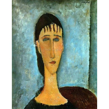 Amedeo Modigliani Portrait of a Young Girl, 21"x28" Wall Decal