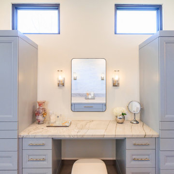 Custom Makeup Vanity with Tailored Storage