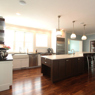 Knotty Alder Accents in White Kitchen