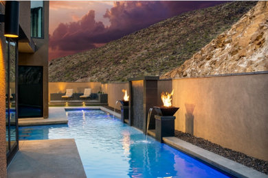 Example of a minimalist pool design in Phoenix