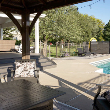 Pool Deck with Covered Living Space