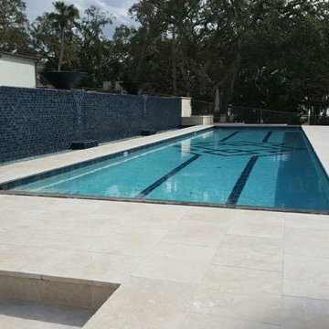 Luxury All Tile Steel Blue Pool & Spa