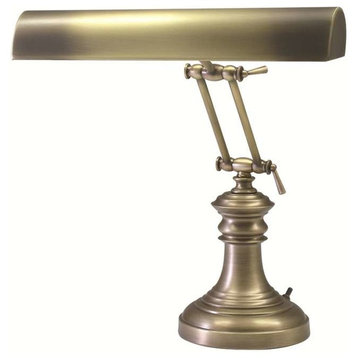 House of Troy 14" Antique Brass Piano Desk Lamp - P14-204-AB