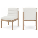 Meridian Furniture - Eloura Dining Chair, Cream, Linen Textured Fabric, Natural Finish, Set of 2 - Indulge in the allure of the Cream Eloura Dining Chair by Meridian Furniture. Its captivating design and luxurious Cream elevate any space with effortless elegance. Crafted with precision and durability in mind, this stunning piece becomes the focal point of gatherings, fostering moments of connection and warmth. Embrace sophistication and style with the Eloura Dining Chair, a testament to exquisite taste and timeless beauty.