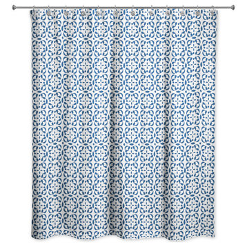 Cross Tile Pattern 5 71x74 Shower Curtain