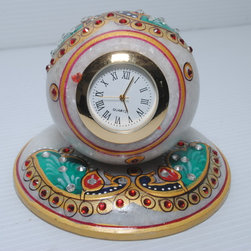 marble decoratives clock - Clocks