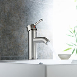 Genoa Brushed Nickel Bathroom Sink Faucet - Bathroom Sink Faucets