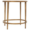 Modern Gold Marble Accent Table 564097