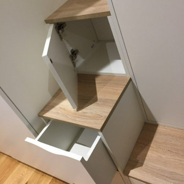 Un escalier dressing
