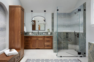 Inspiration for a transitional bathroom remodel in San Francisco