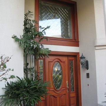 Elegant Entry Doors with Transom