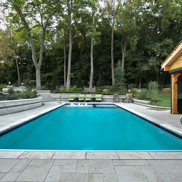 Saint Charles, IL Swimming Pool with Hot Tub Inside