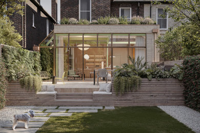 This is an example of a contemporary terrace in London.