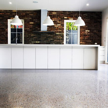 Polished concrete veneer