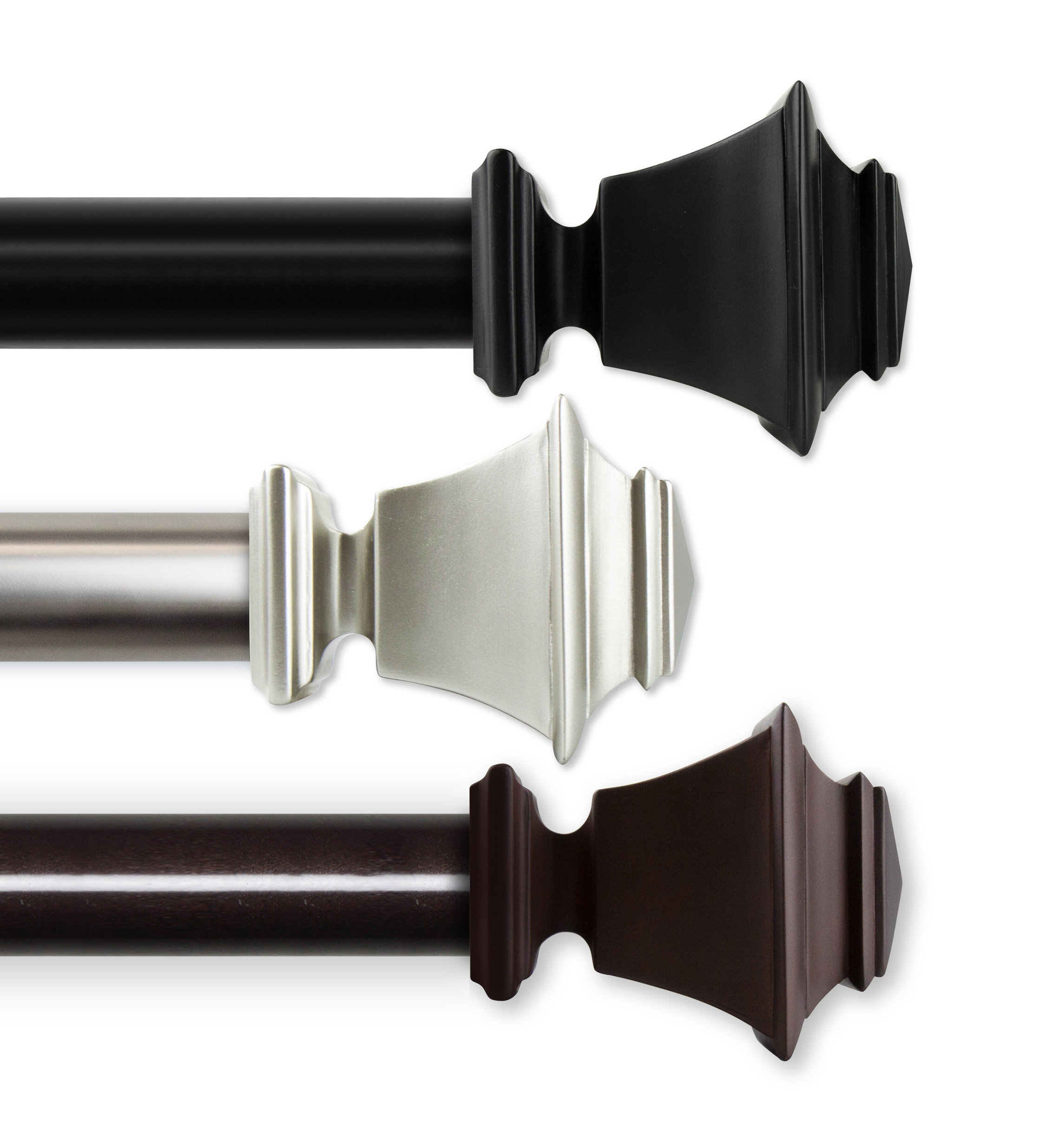 Owen 1.5" Custom Cut Length Curtain Rod, 156" - Traditional - Curtain