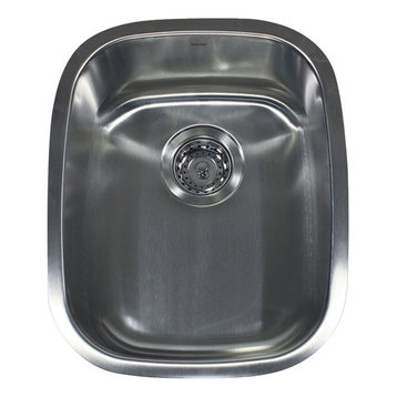 NS20 Rectangle Undermount Stainless Steel Bar/Prep Sink, 18 Gauge
